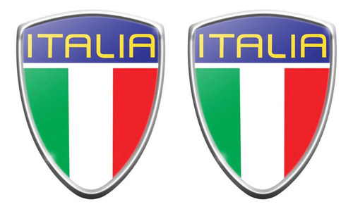 Par Emblemas Escudos Itália Fiat Punto