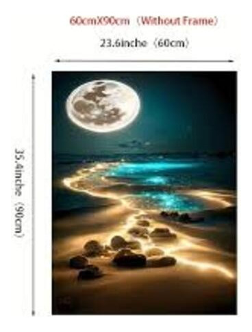 Diamond Painting Kit Comp 30x40 Playa De Luz