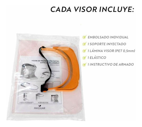 Máscara De Protección Facial Antisalpicadura Calidad Massuar