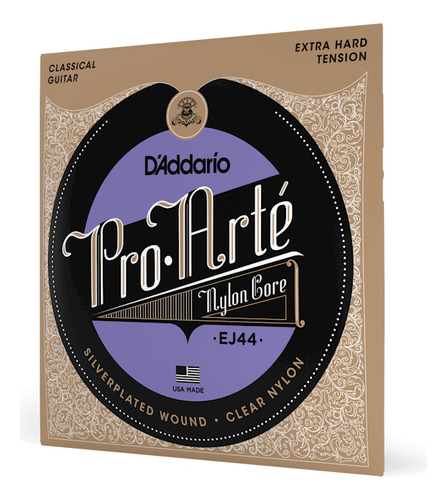 Encordoamento Daddario Violão Nylon Pro Arte Ej44 Super Alta