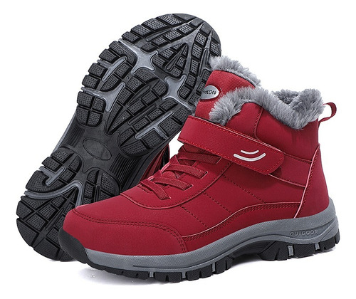 Botas Casuales Hombre Fleece Warm Snow Boots Impermeable