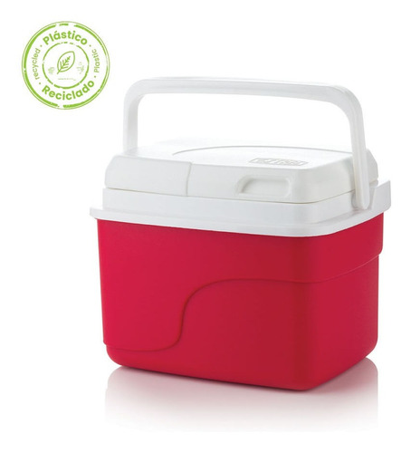 Nevera Personal 4.5l Rojo Insulada Material Recuperado