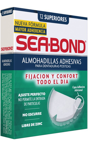 Sea Bond Almohadillas Adhesivas Superiores 12 Pz 6-pack
