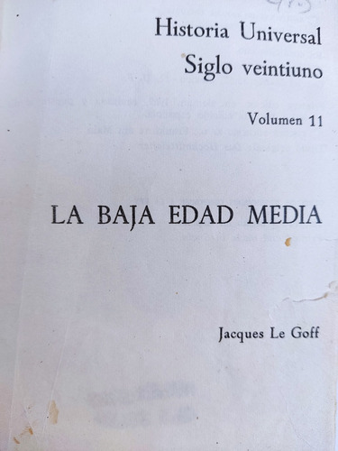 Libro La Baja Edad Media Jacques Le Goff 171d2