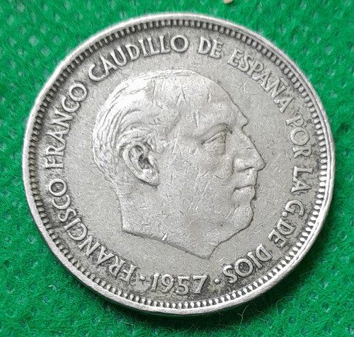 Moneda De 25 Pesetas, De España, Año 1957