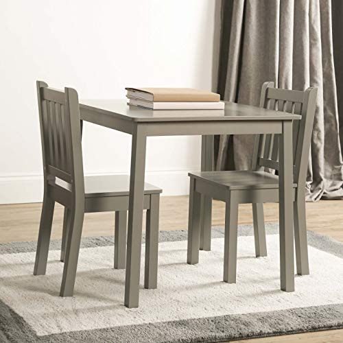 Humble Crew, Juo De Mesa Y 2 Sillas De Madera Gris Para Niño