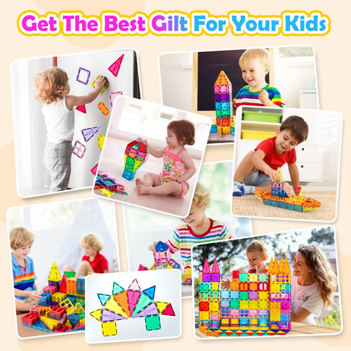 Bloques De Construcción 3d Diytoy De Magnetic Tiles Diytoy P