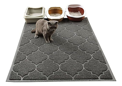 Cat Litter Mat Xl Super Tamaño Libre De    Latos Facil De