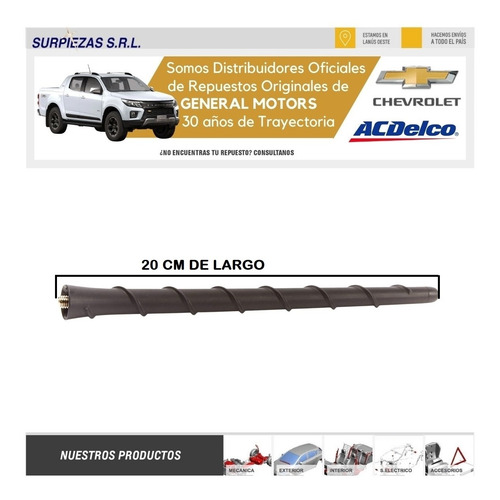 Imagen 8 de 10 de Vastago Antena S10 2021/ Chevrolet Original 3c