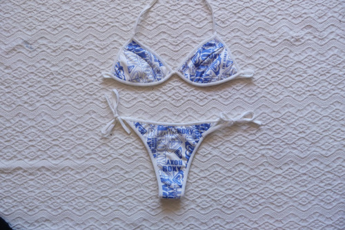 Bikini Roxy Blanca Estampada, Talle S