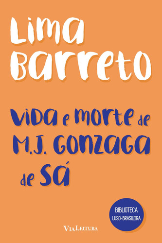 Vida E Morte De M. J. Gonzaga De Sá - Lima Barreto, De Lima Barreto. Editora Via Leitura, Capa Mole Em Português