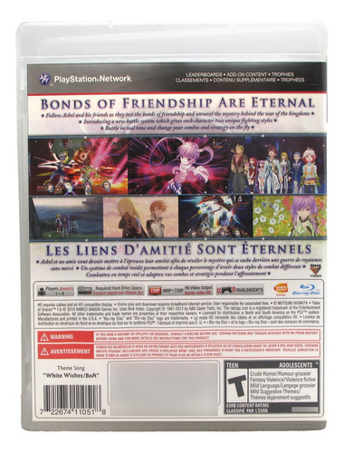 Tales Of Graces F - Ps3 Jrpg - Bandai Namco Games (Usado)