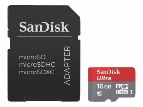 Memoria Sandisk Micro Sdhc Ultra 16gb Cadap Clase  Zonatecno