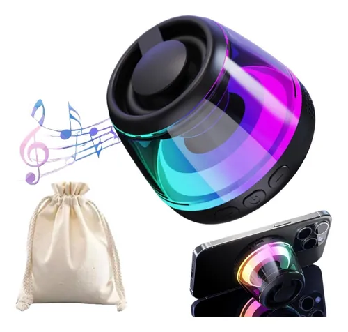 comprar Altavoz Inalámbrico Portátil Magnético Con Iluminación Rgb,