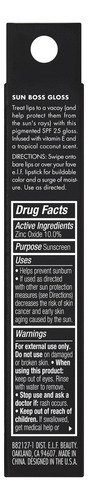 Brillo Labial Spf 25 E.l.f. Sun Boss Gloss, Fórmula