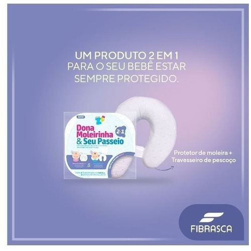 Almofada Dona Moleirinha 2 Em 1 Recém Nascido - Fibrasca
