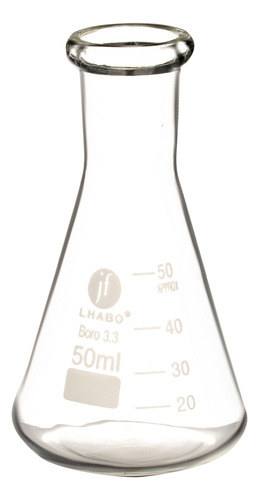 Matraz Erlenmeyer 50 Ml Vidrio Jf Lhabo