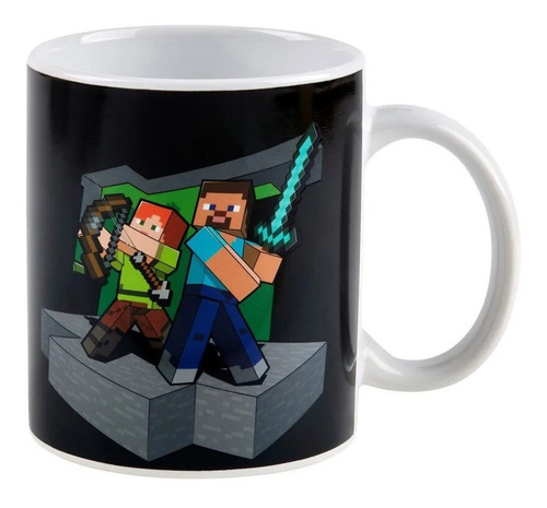 Imagen 3 de 7 de Tazas Personalizadas Diseño Minecraft C/caja Sublimada Bola8