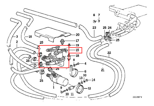 Valvula De Calefacción Para Bmw 850csi 1994-1995 (e31)