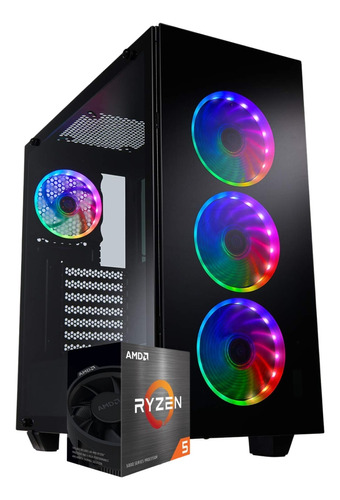 Pc Gamer Ryzen 5 5600 6 Nucleos 240 Ssd Grafica Amd Radeon 7