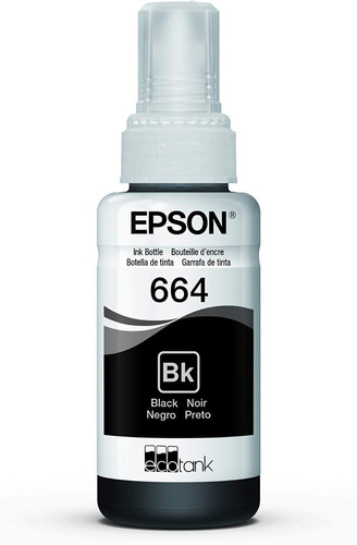 Botella De Tinta Negra Epson 664 L200 L210 L355 L365 L555
