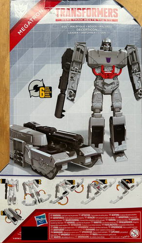 Juguete Transformers Megatron Titan Authentics 6 Pasos