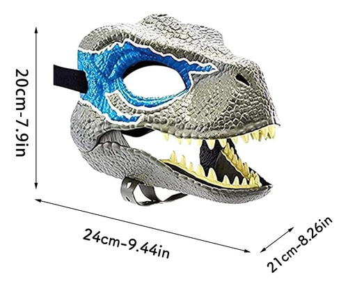 Máscara De Dinosaurio Astpfh Mandíbula Móvil T-rex Para Niño Color Nombre Del Diseño