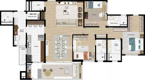 Apartamento À Venda, 136 M² Por R$ 1.074.000,00 - Tamboré - Santana De Parnaíba/sp - Ap1782