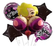Comprar Globos Metalizado Despedida De Soltera 5 Piezas Helio Bride