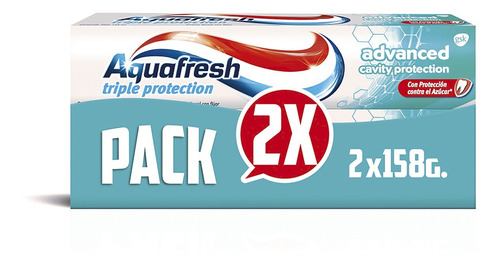 Pack Pasta Dental Aquafresh Advanced 2x158grs