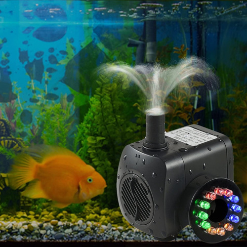 Bomba De Agua Sumergible Con Luces Coloridas