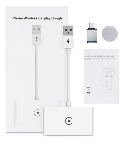 Adaptador Carplay Inálambrico Wireless Plug & Play I-phone