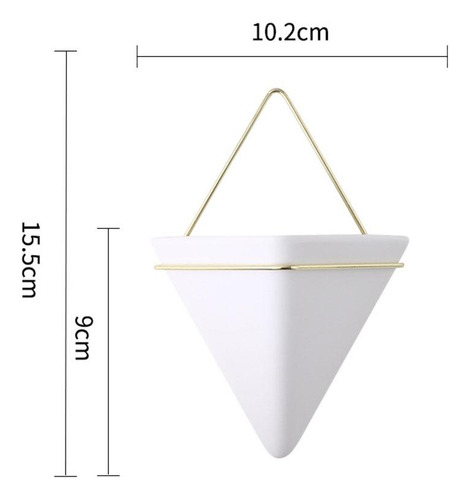 2x Maceta De Pared Triangular Maceta Montada En La Pared