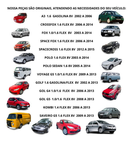 Gol G4 1.6 Flex 8v Jogo Com Cabos De Velas 2006 2007 2008