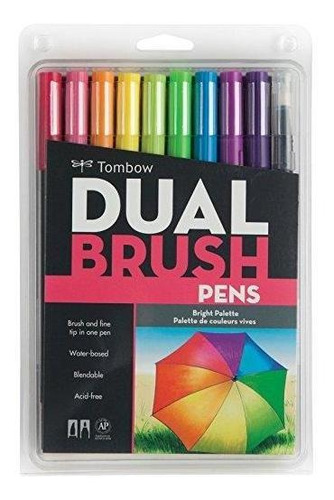 Tombow Brush Pens Plumones Marcadores Acuarelables Brillante