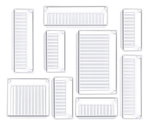 Organizadores De Cajones 9 Bandejas De Plástico Múltiples