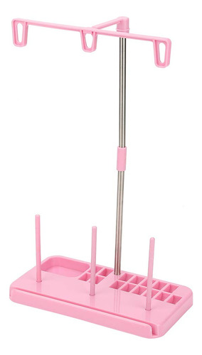 3 Cono Rosa Bordado Hilo Soporte Bobina Domestico Maquina