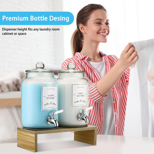 Dispensador De Detergente Para Ropa Cyykda 3,4 L Con Soporte