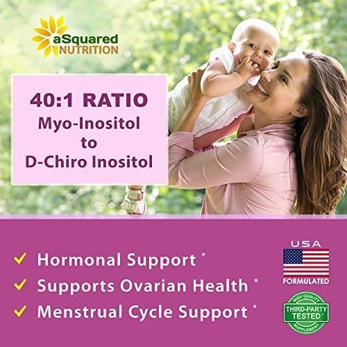 Myo-inositol & D-chiro Inositol Supplement - 180 Cápsulas -