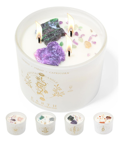 Vela De Cristal The Mindful Collective Tauro, Virgo, Caprico