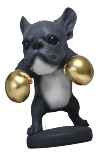 Estatua De Perros De Fitness, Adorno De Resina, Boxeo