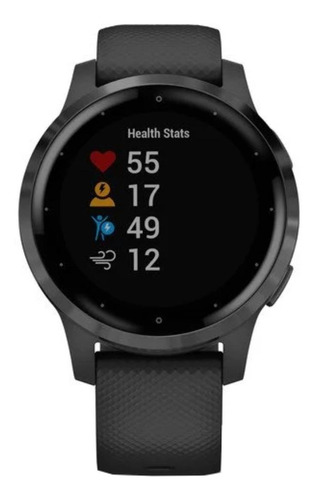 Smartwatch Garmin Vivoactive 4S 1.1" caja 40mm de  polímero reforzado con fibra black, malla  black de  silicona