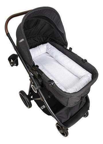 Ninho Para Bebê Berço E Carrinho Nap Branco E Prata Kiddo