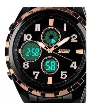 Relógio Masculino Skmei 1021 Resistente À Água Preto