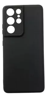 Capa Case Aveludada Compatível Samsung Galaxy S21 Ultra 6.8 Cor Preto Para S21 Ultra