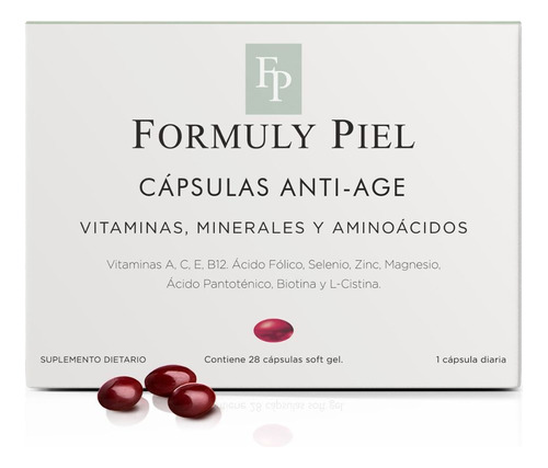 Formuly Piel X 28 Capsulas Anti-age Soft Gel Vitaminas A E C