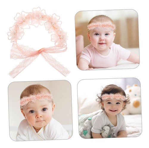 Diadema De Lujo Para Bebé Tocado Decorativo Con Encaje