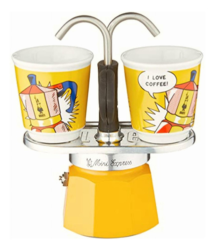 Bialetti Mini Express Lichtenstein Cafetera Para 2 Tazas Y 2