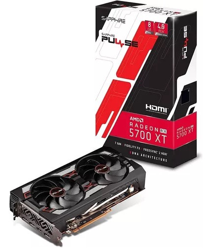 Placa De Video Amd Sapphire Pulse Rx 5700 Xt 8gb Exc Estado