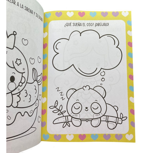 Pack Mi Primer Libro Para Colorear Kawaii + Libro De Juegos